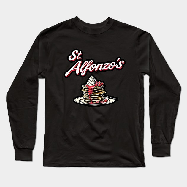 St. Alfonzo's Pancake Breakfast Long Sleeve T-Shirt by obstinator